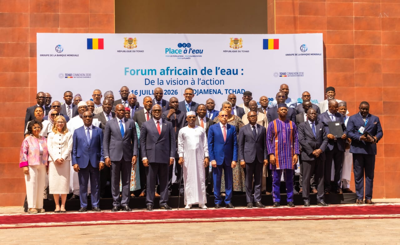 Forum africain de l’eau à N’Djamena : le Président de l’Assemblée nationale représente le Président du Conseil aux travaux